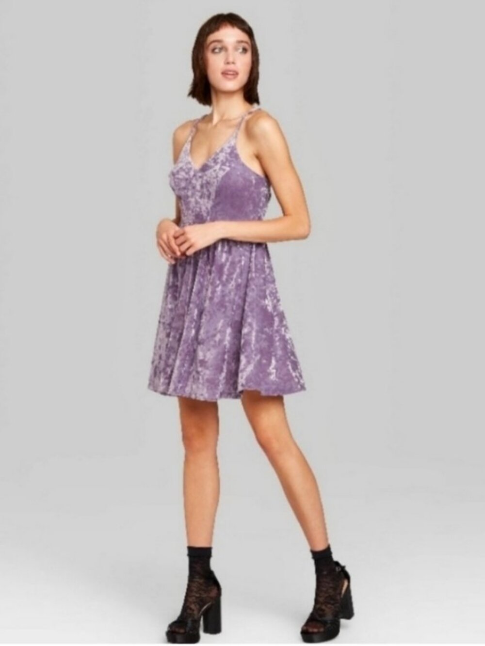 Wild Fable Crushed Velvet Mini Dress size medium